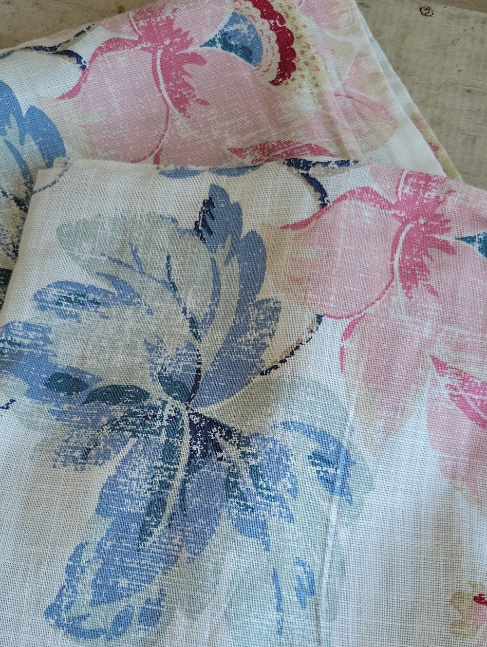 Floral Blue & Pink Biltmore Pillow Shams